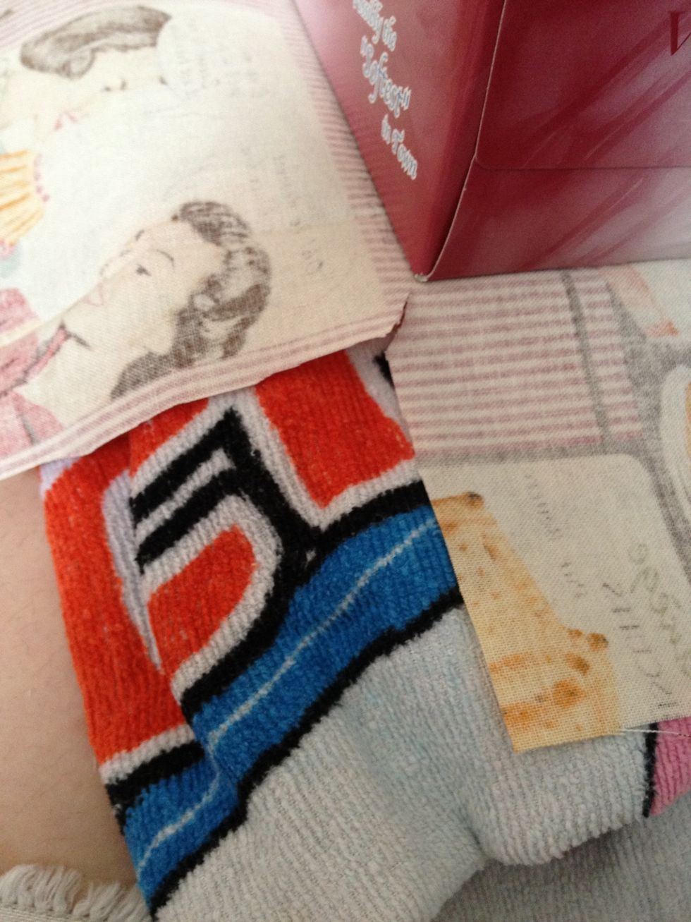 Then cut the cloth like this