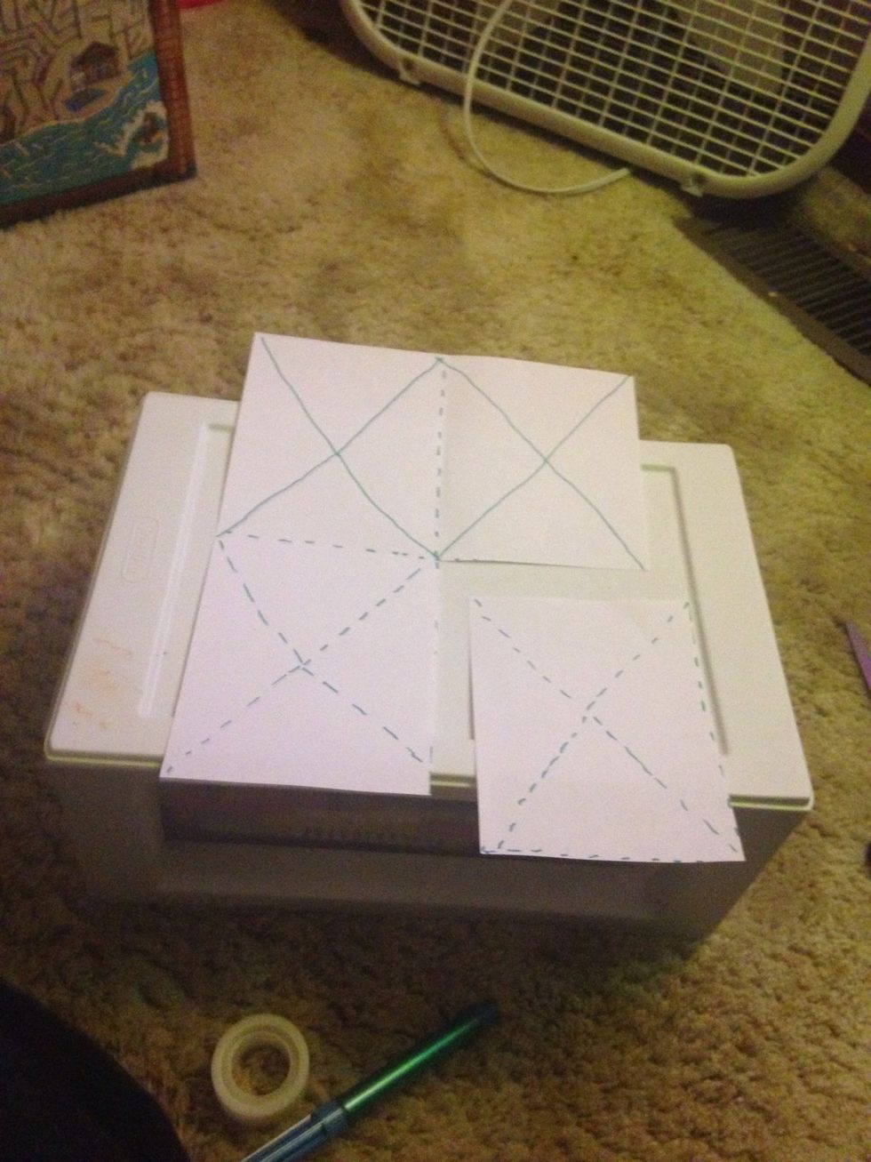 Then cut the paper (repeat)4 times