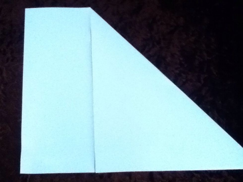 Then cut the rectangle of .The one which is next to the triangle