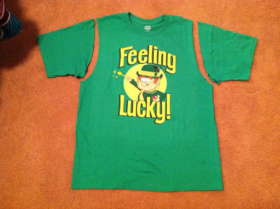 Then cut the sleeves off