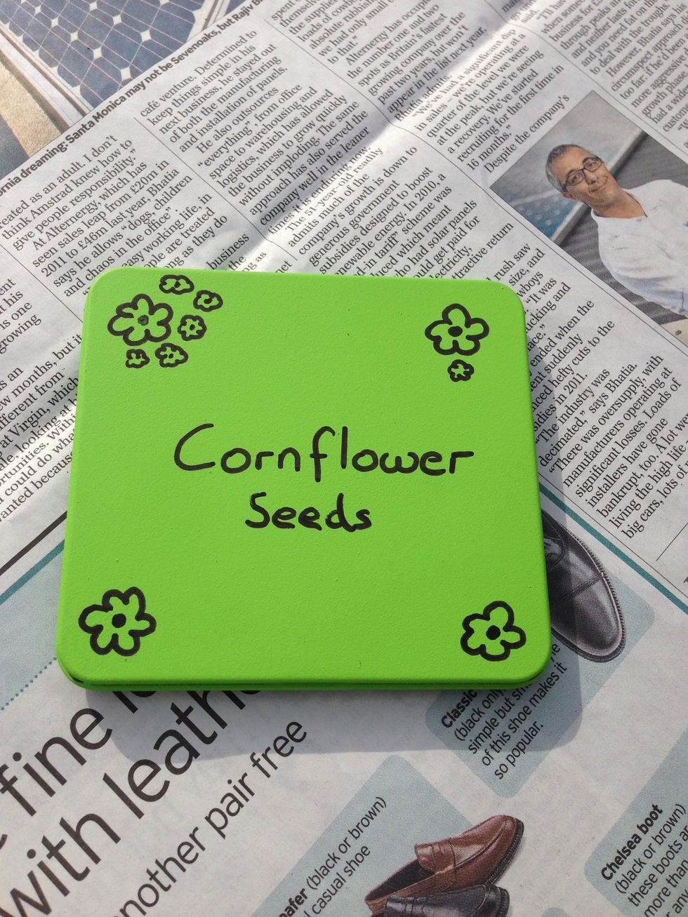 Then decorate with a marker pen.