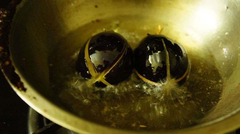 Then deep fry for 4-5 min