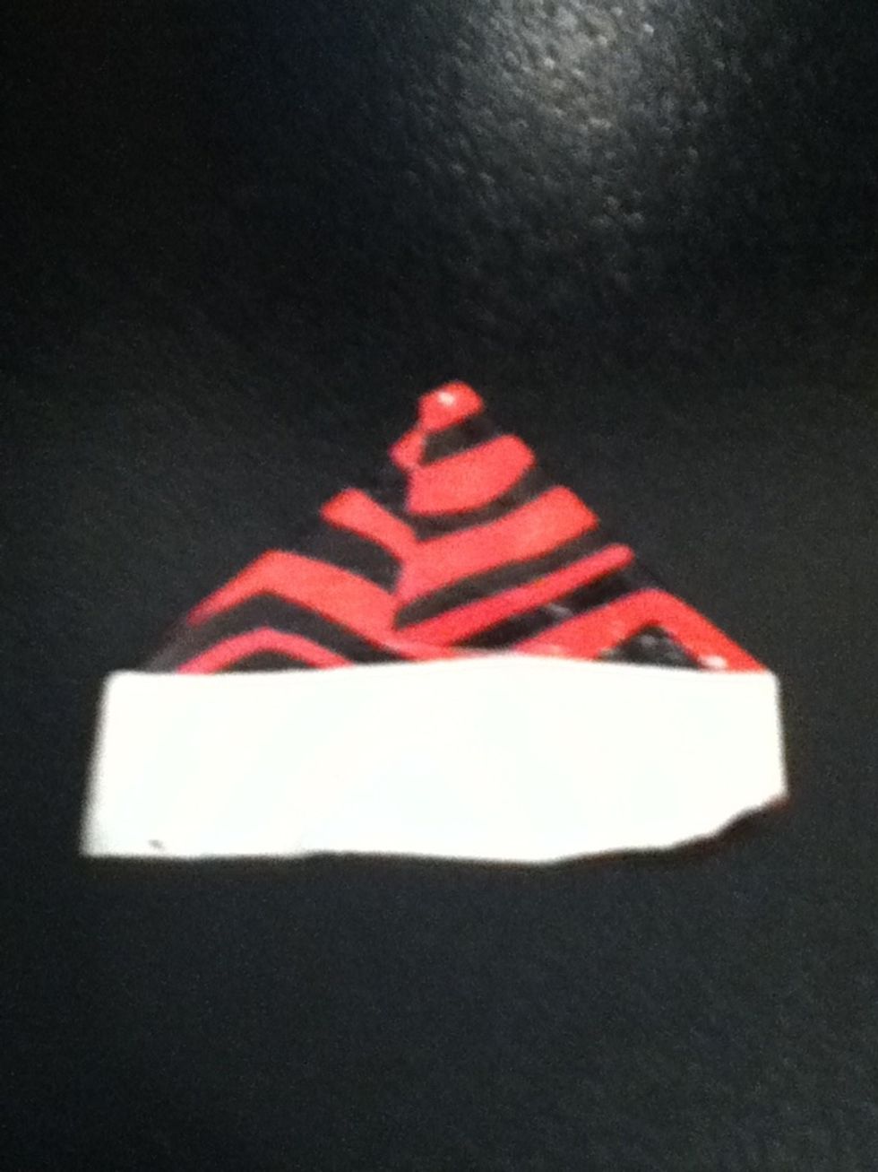 Then do it to the other side it should look like this or something like that.