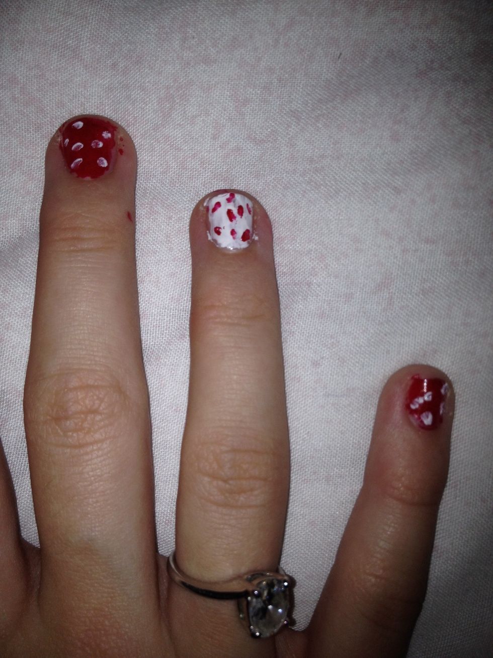 Then do just as you did before on the White nail