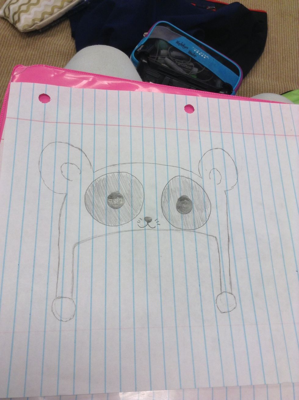 Then do the mouth and the whiskers