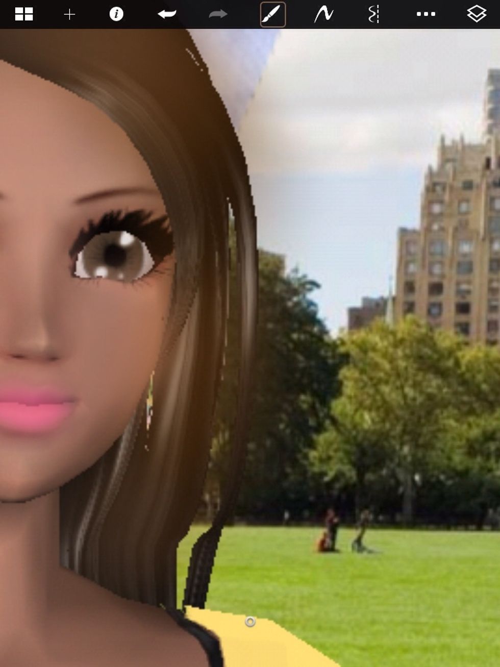 Then do the right side remember carefully apply