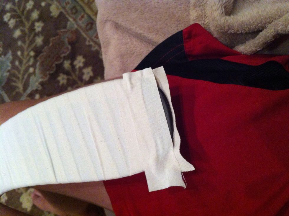 Then, do the same to the back side.