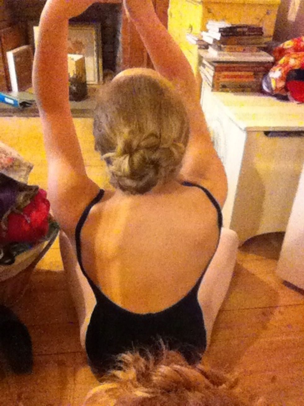 Then do the same to the other part of your hair