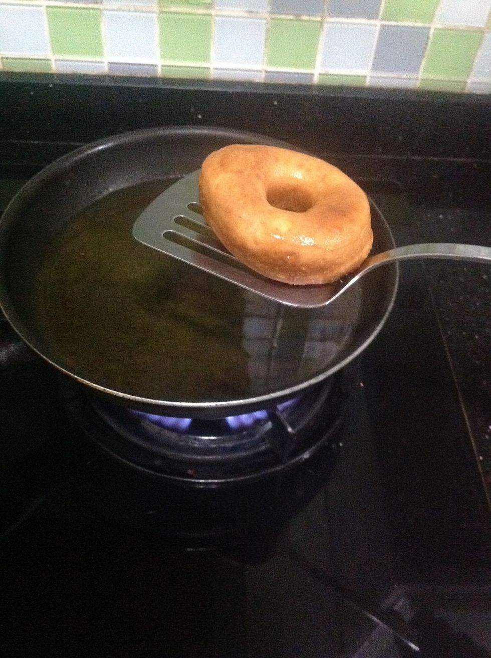 Then drain out the excess oil.