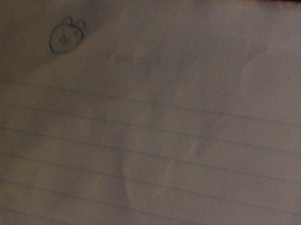 Then, draw  1 nose on the dog