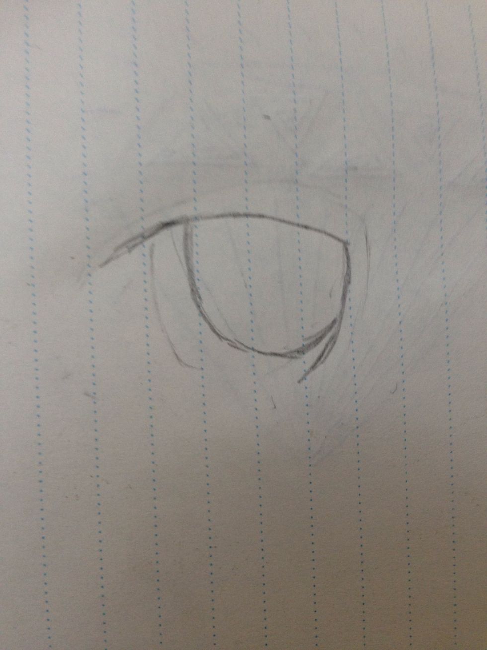 Then draw a curve in the corner