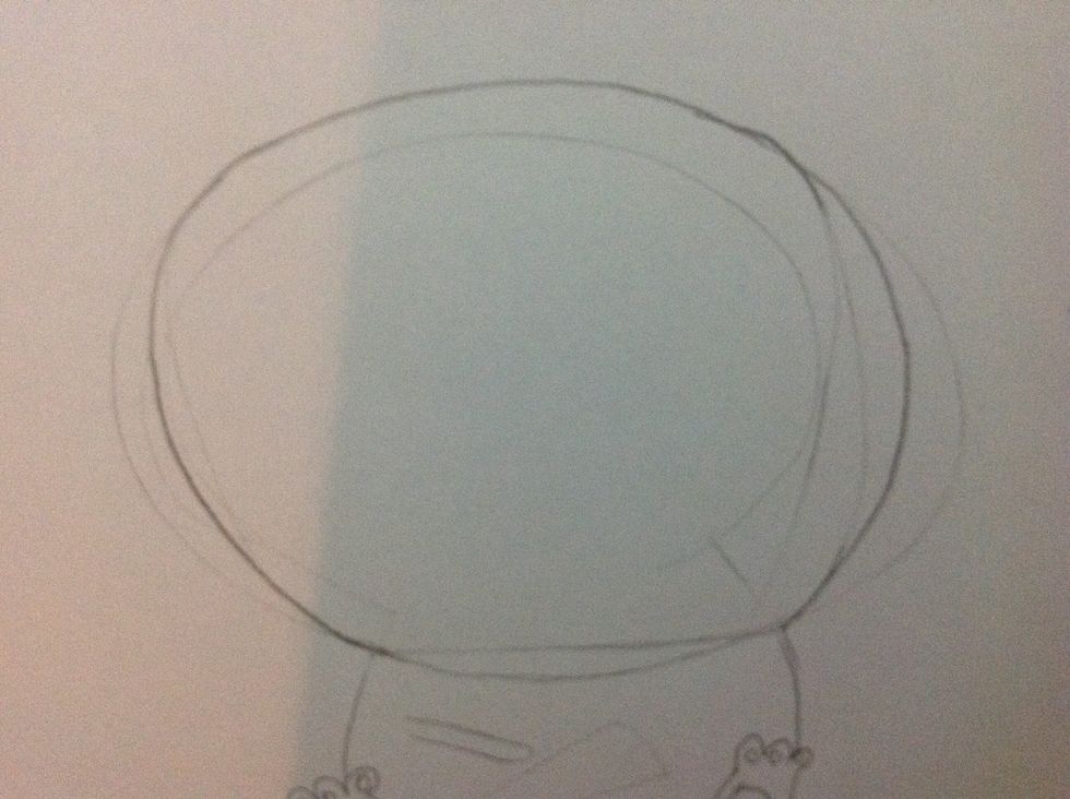 Then draw a head like this.