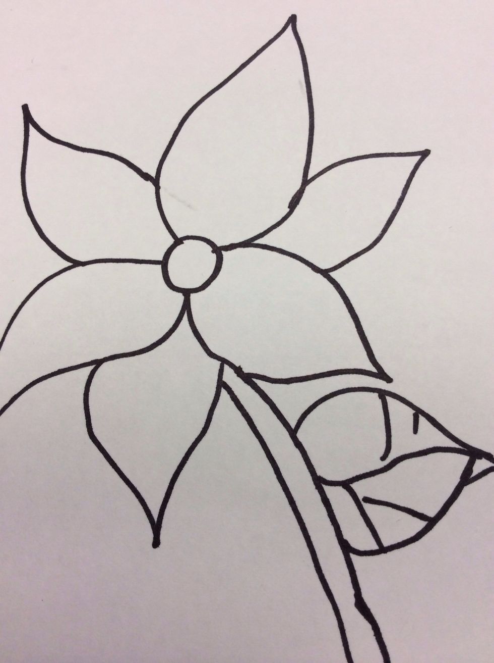 How to draw a simple but lovely flower B+C Guides