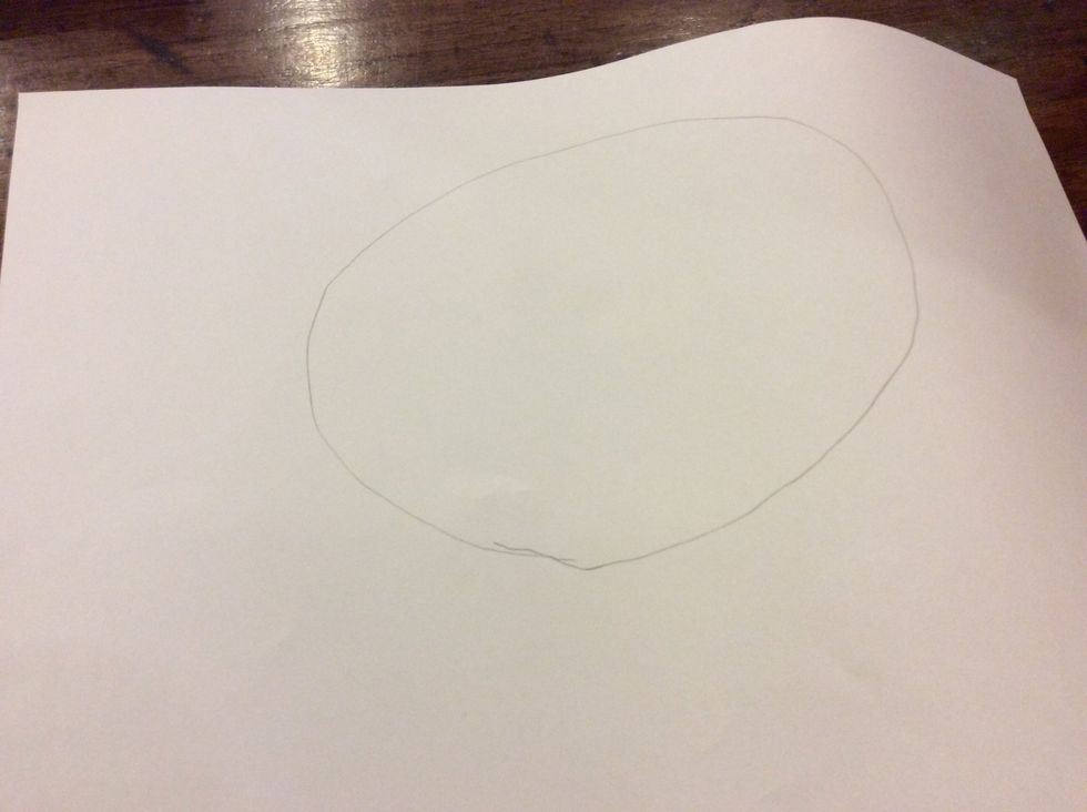 Then Draw a oval shape.