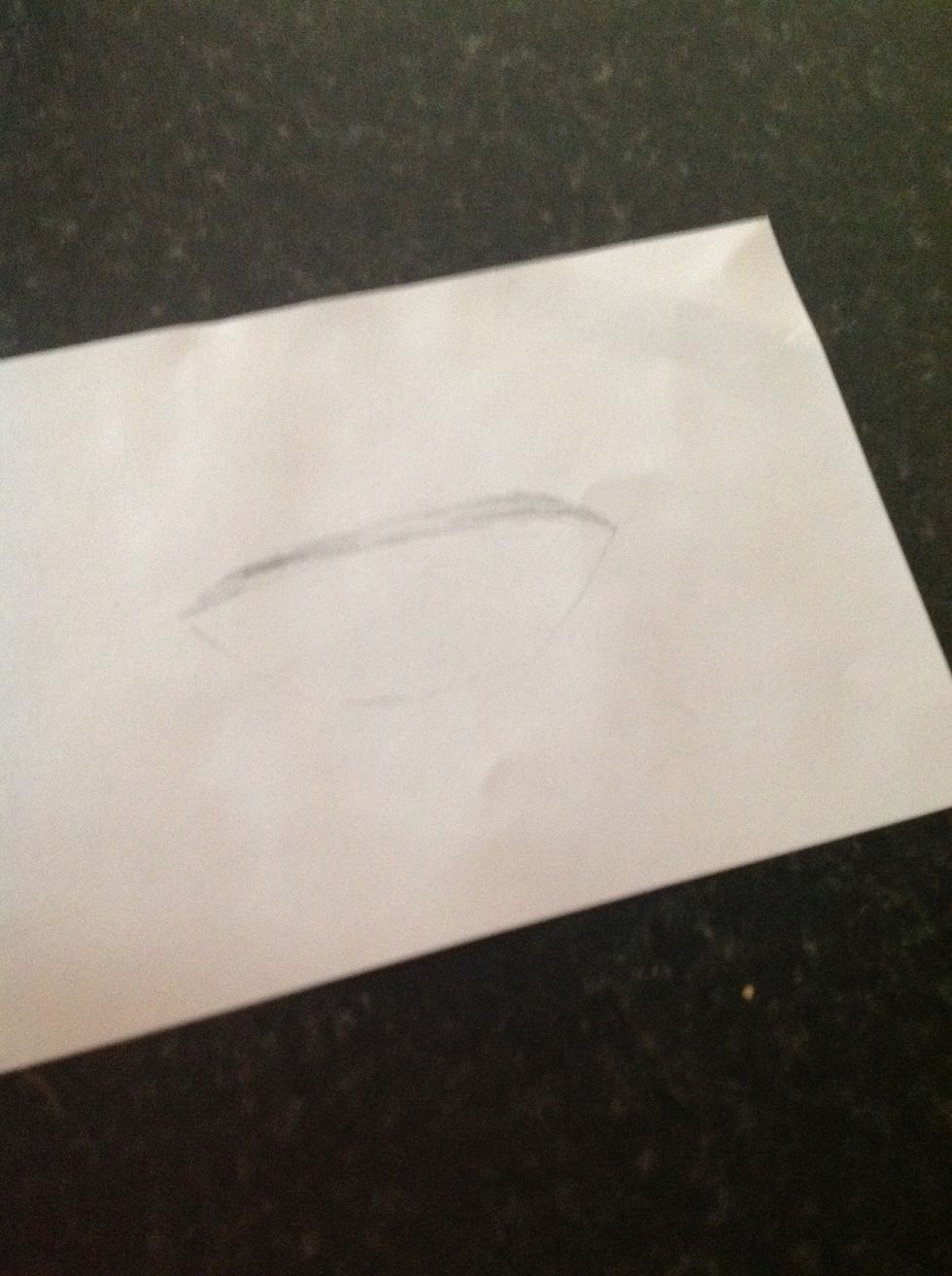 Then draw a rounder one not very bold