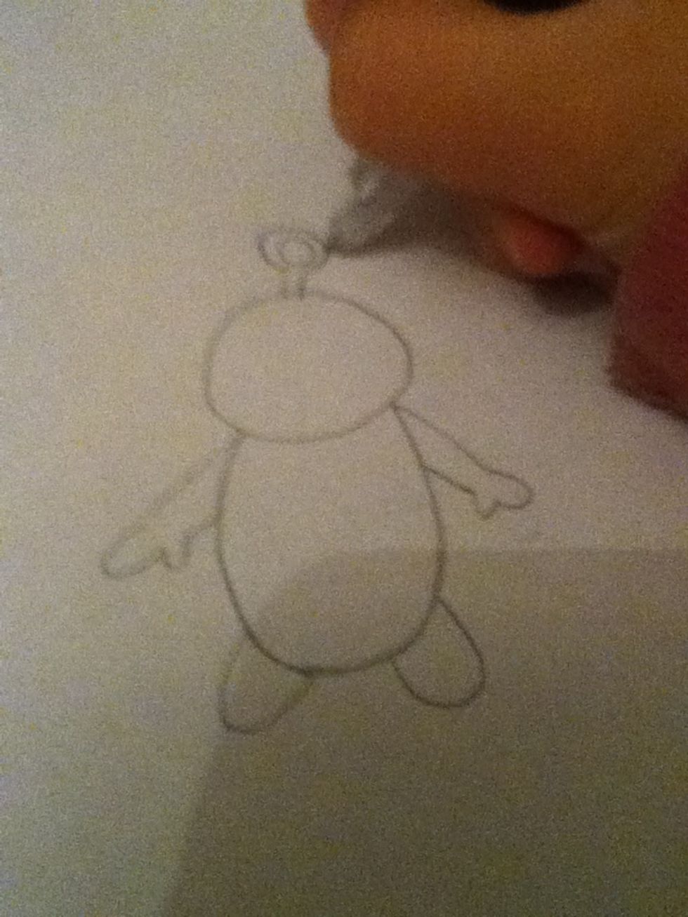 Then draw an antenna it could be any shape