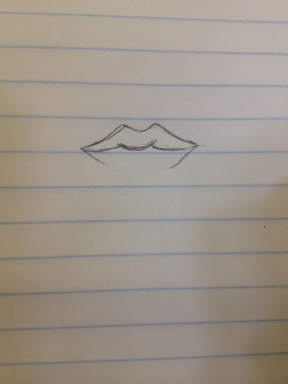 Then draw another m under that m and add a loop through the middle part. Then begin to draw the last part but think of it as drawing a bunch of m's it'll be easier that way.
