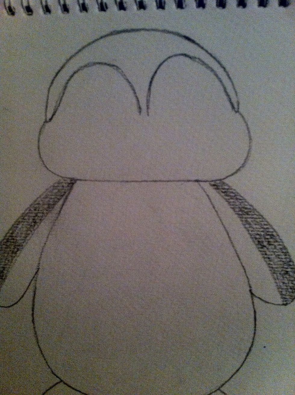 Then draw his eye brows or what ever you want to call them \ud83d\ude04\ud83d\ude04