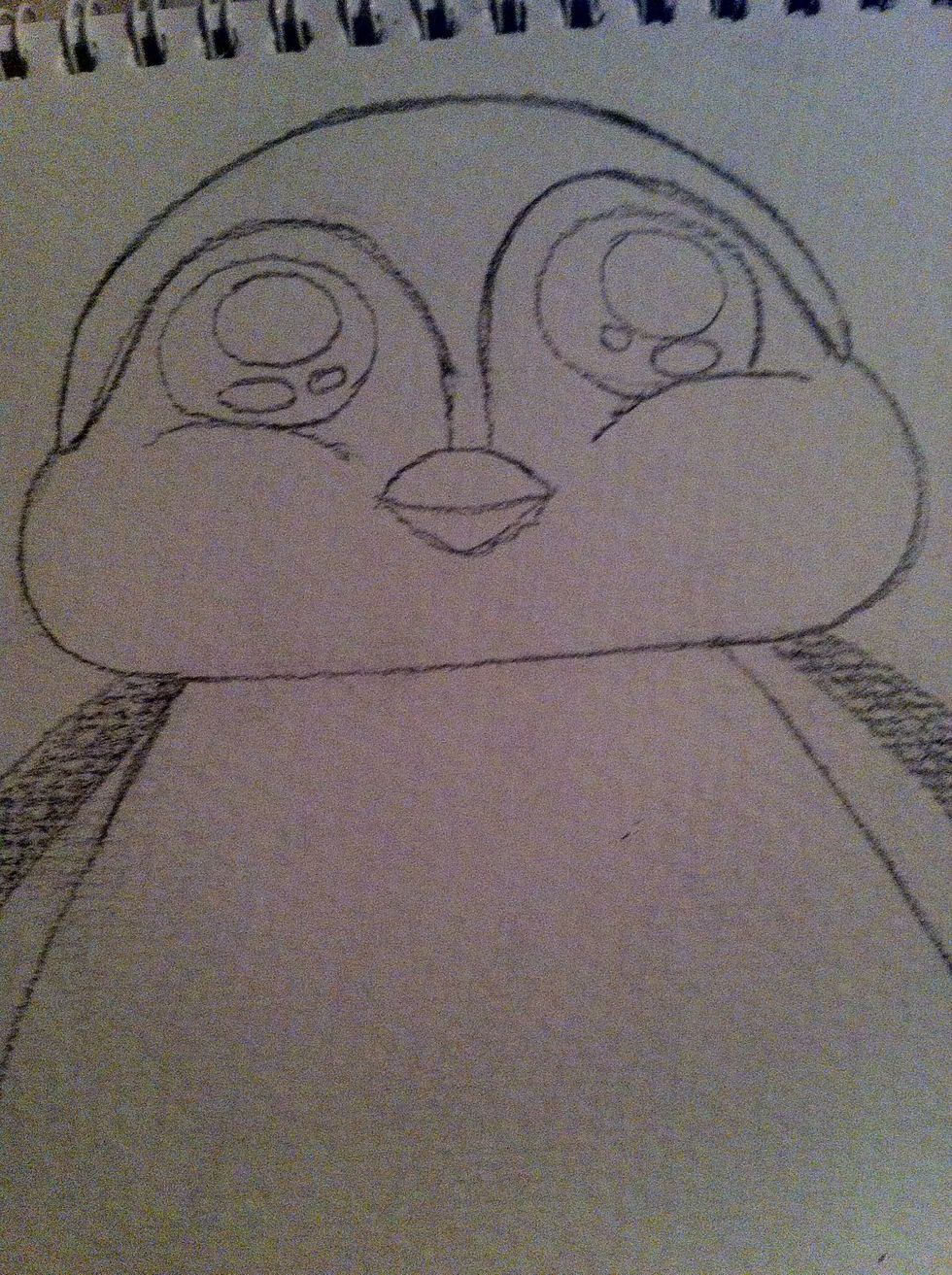 Then draw his eyes .