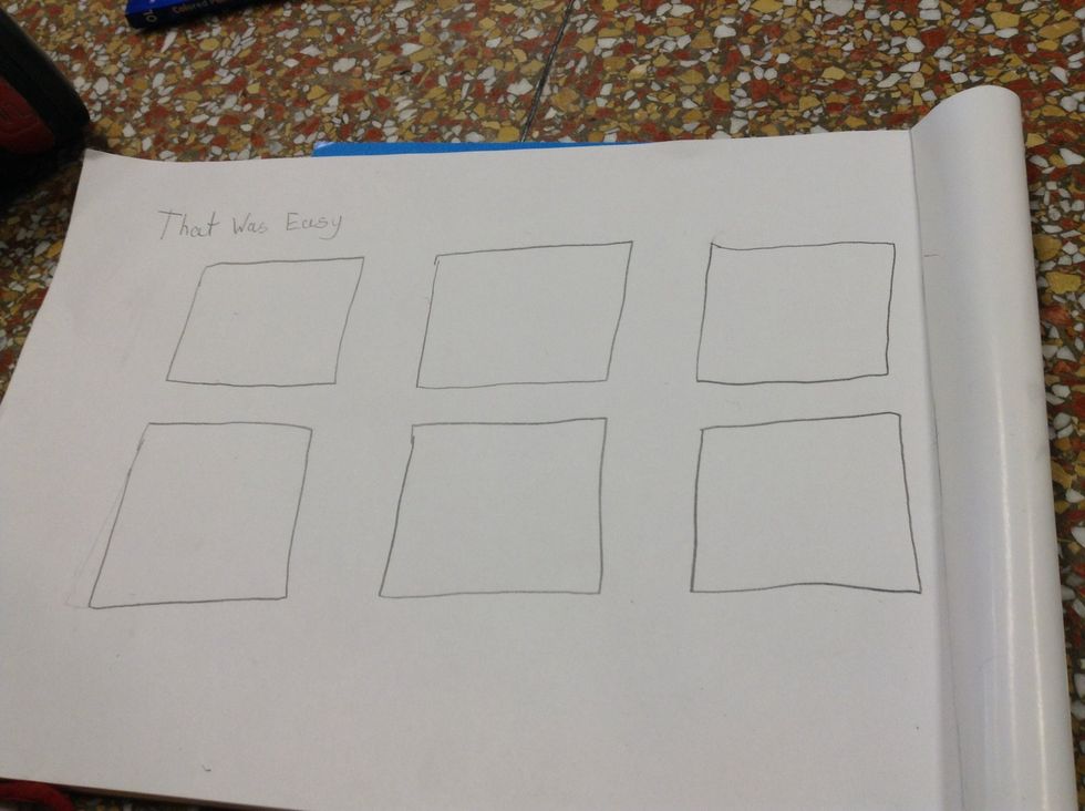 Then, draw however many boxes you need.