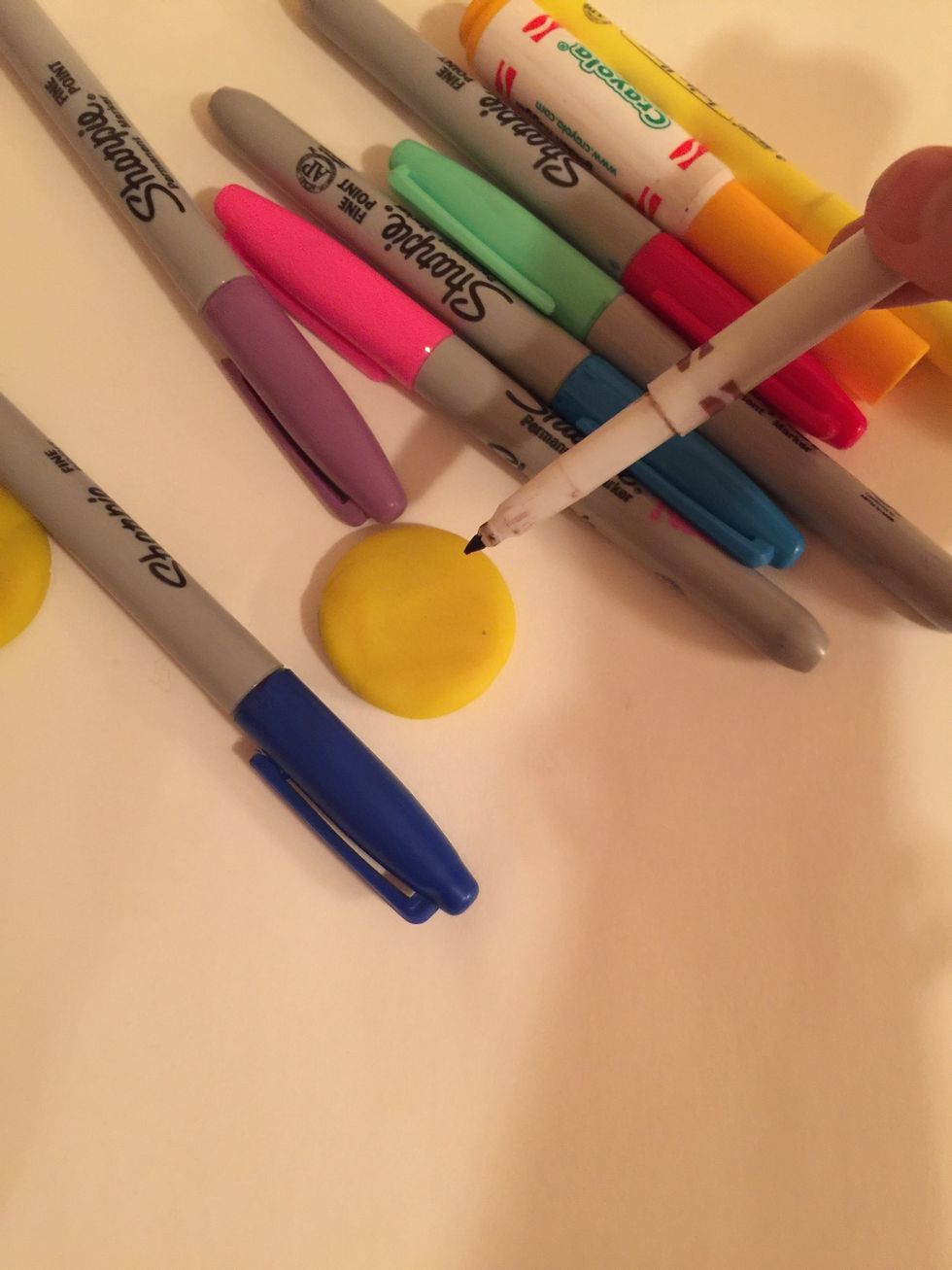 Then draw in faces, make a orange outline for detail