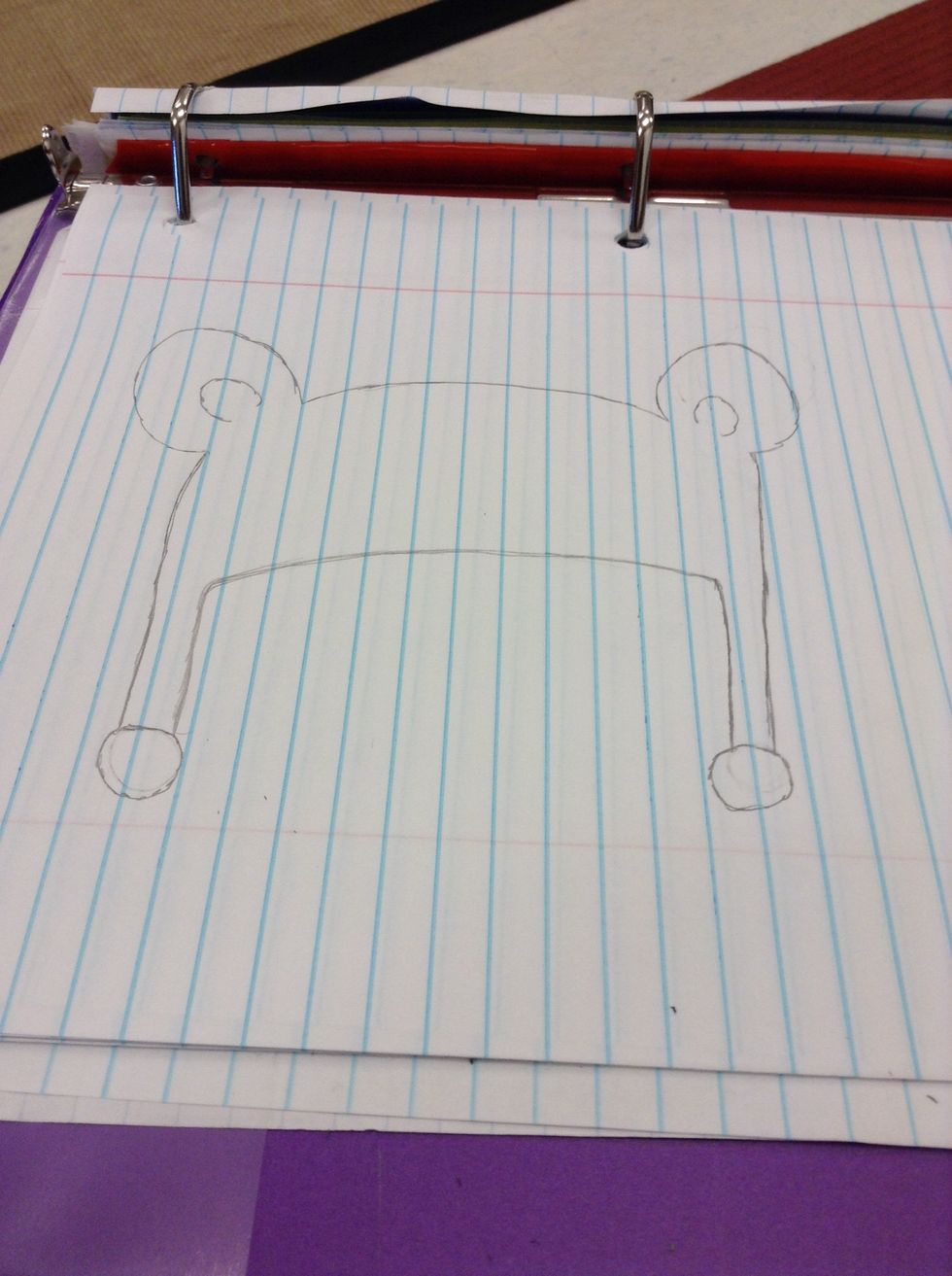 Then draw little fuzz balls at each end of the lines