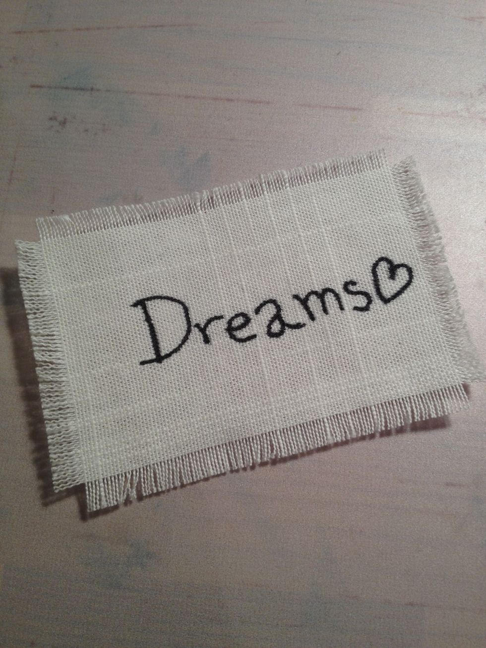 Then draw on it with a black marker!