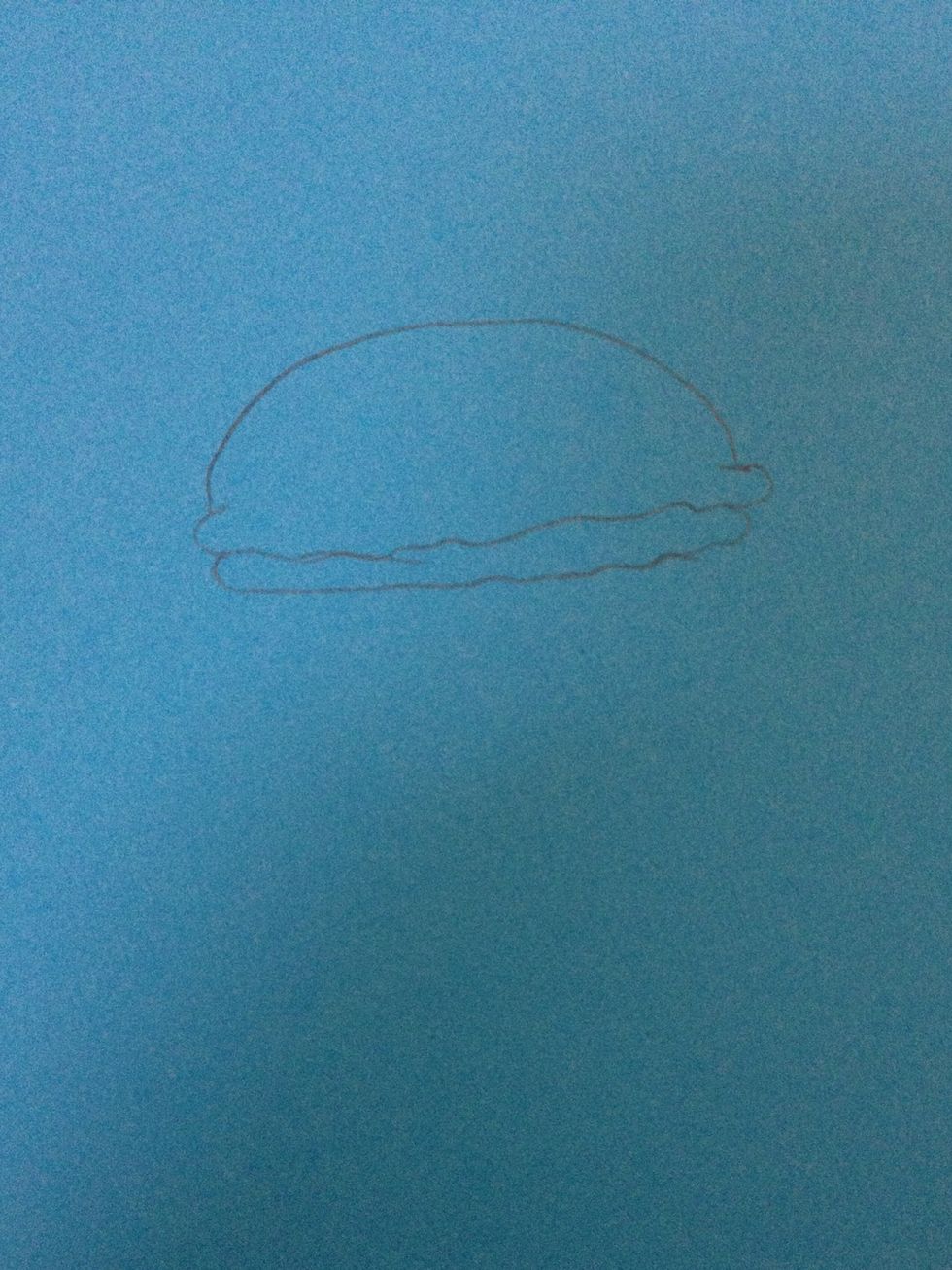 Then draw "padding macaron" in this way