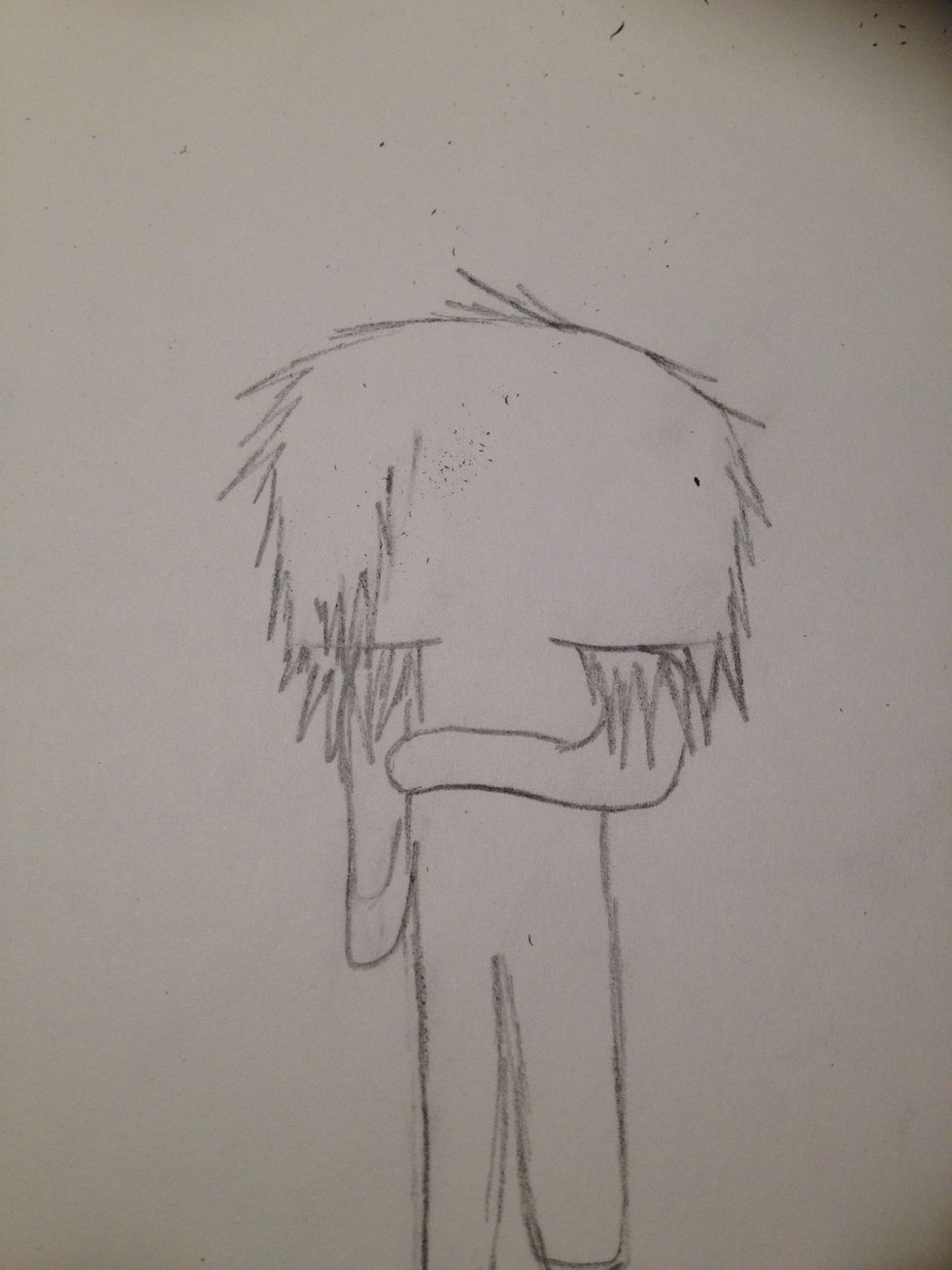 Then draw the bangs however you like them