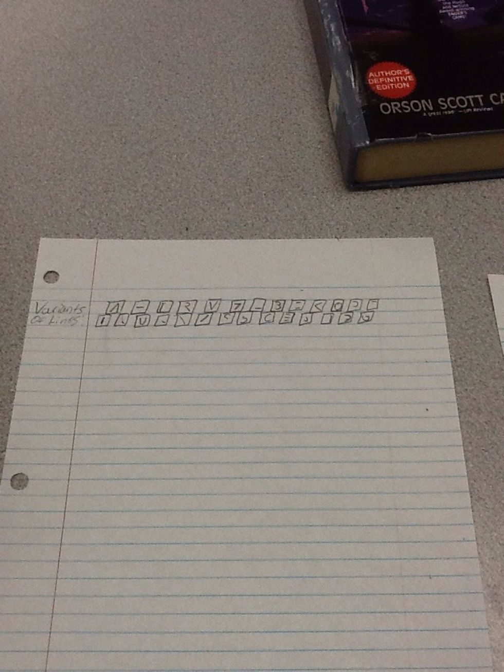 Then, draw the needed lines exactly as shown.