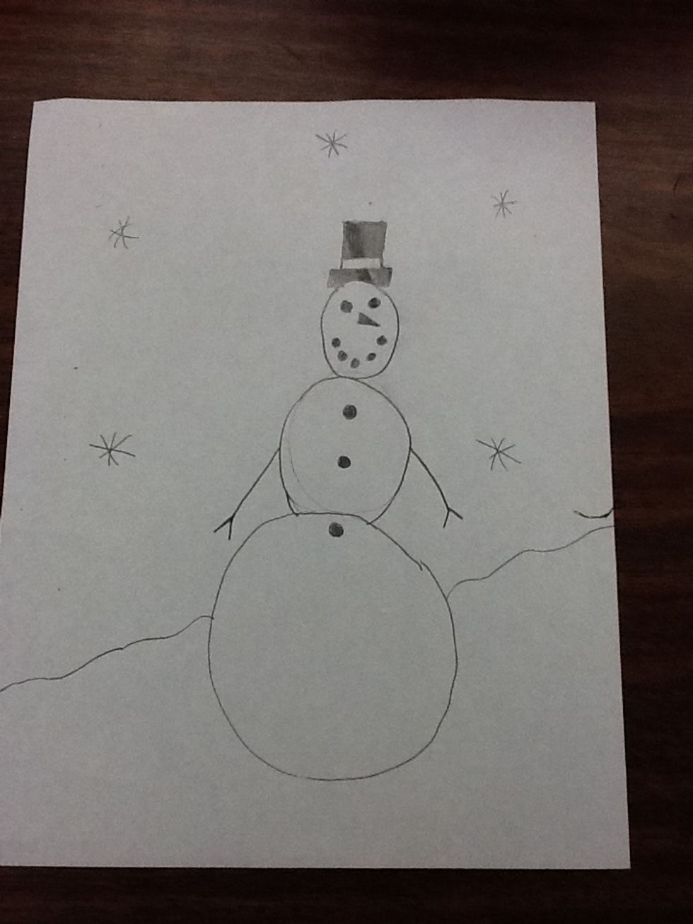 Then draw whatever back round you want to