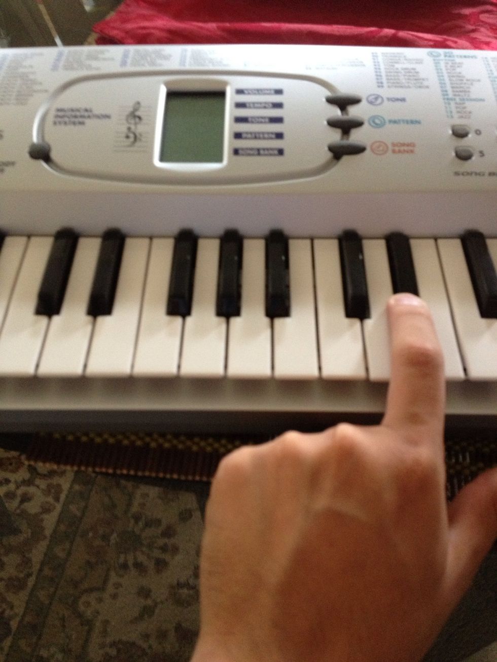 Then E flat on the 4th octave