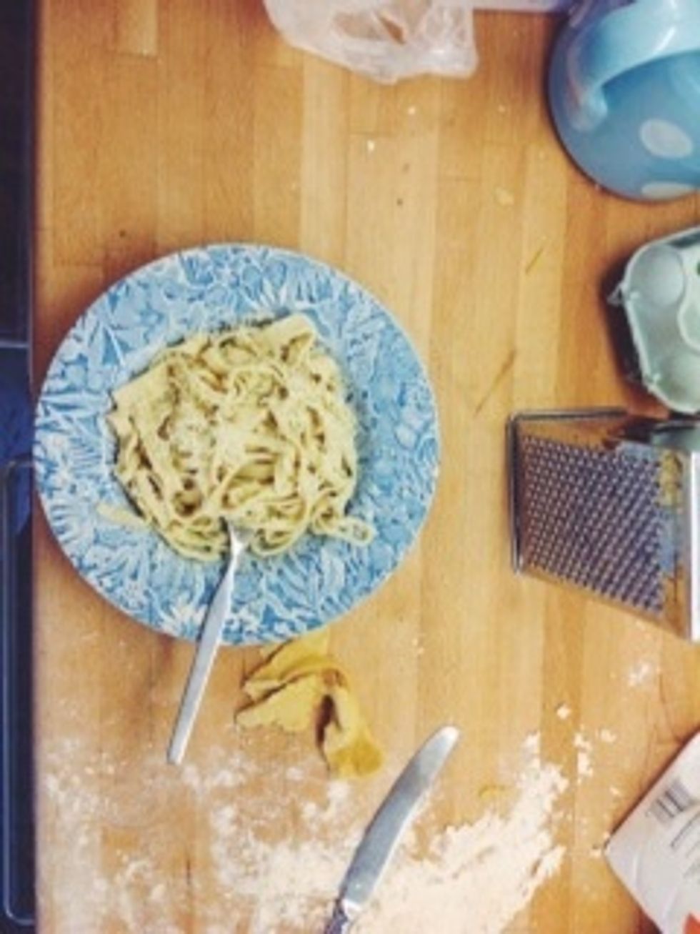 Then either top with you favourite sauce or use in a pasta dish. Or go simple and coat it in olive oil and parmesan like I did. ENJOY! \ud83c\udf5d