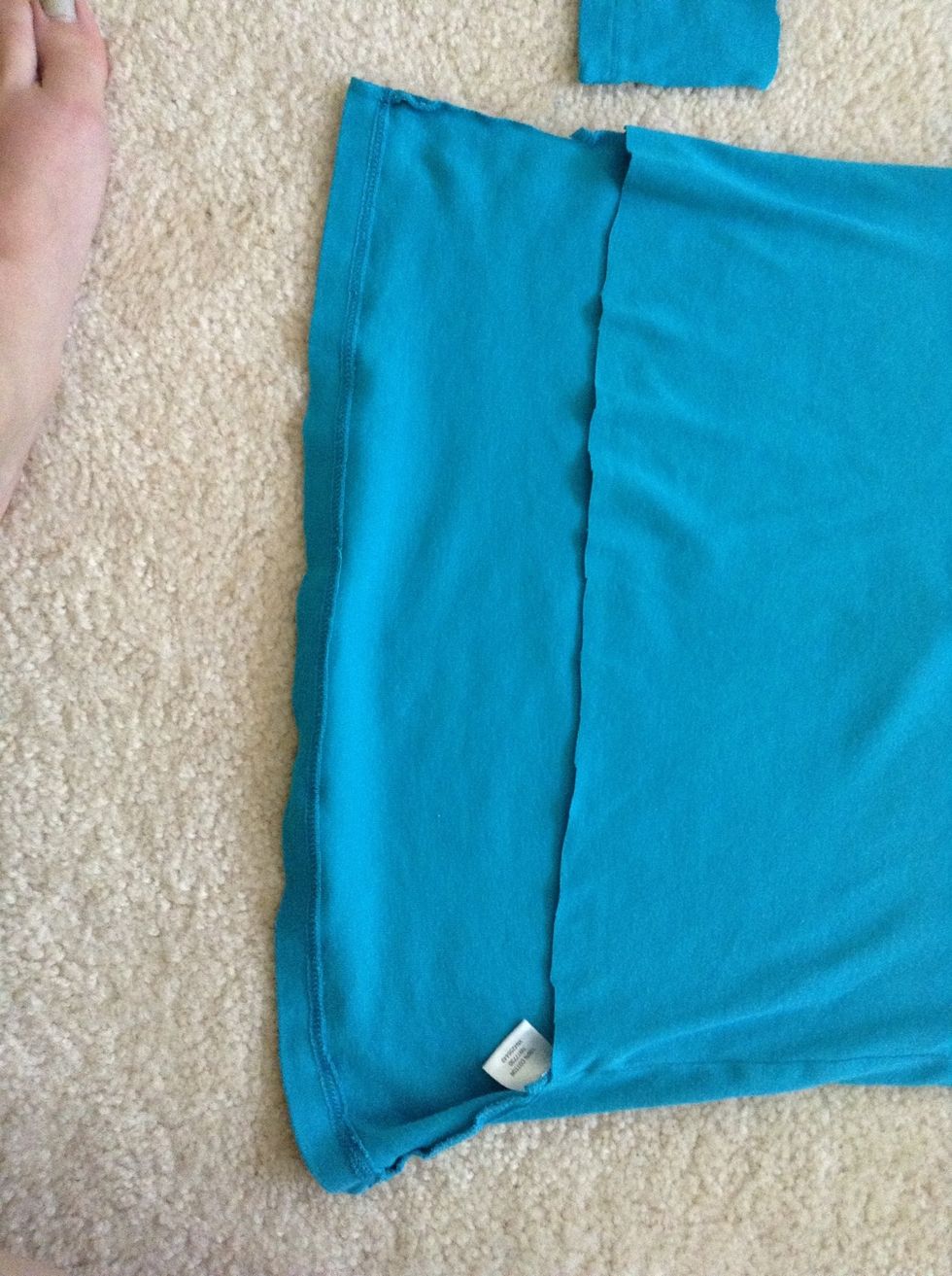 then entirely cut of the back flap