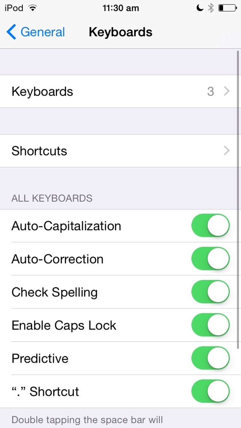 Then exit and keep on exiting until your on home screen