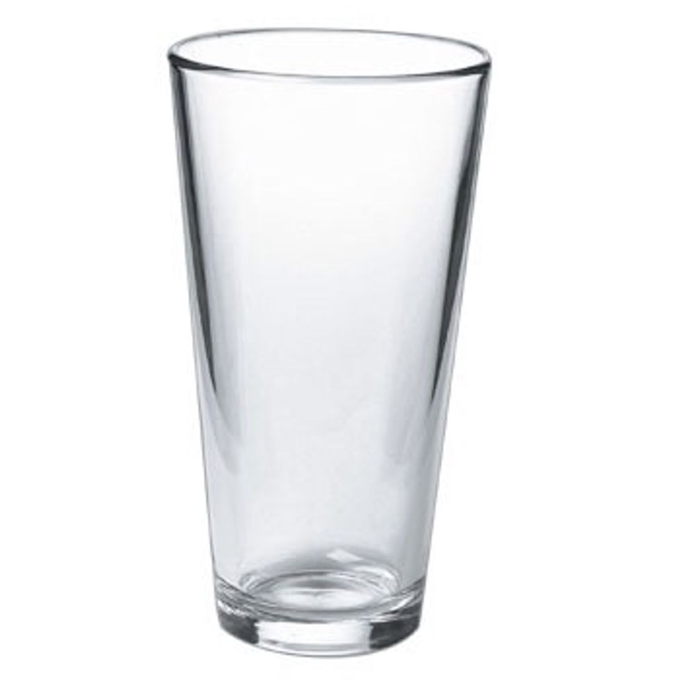 Then fill 1/4 of the with sparkling water ,then 1/4 with grape juice,then another with apple juice and then the last 1/4 with orange juice. I would recommend this for a healthy party soda.