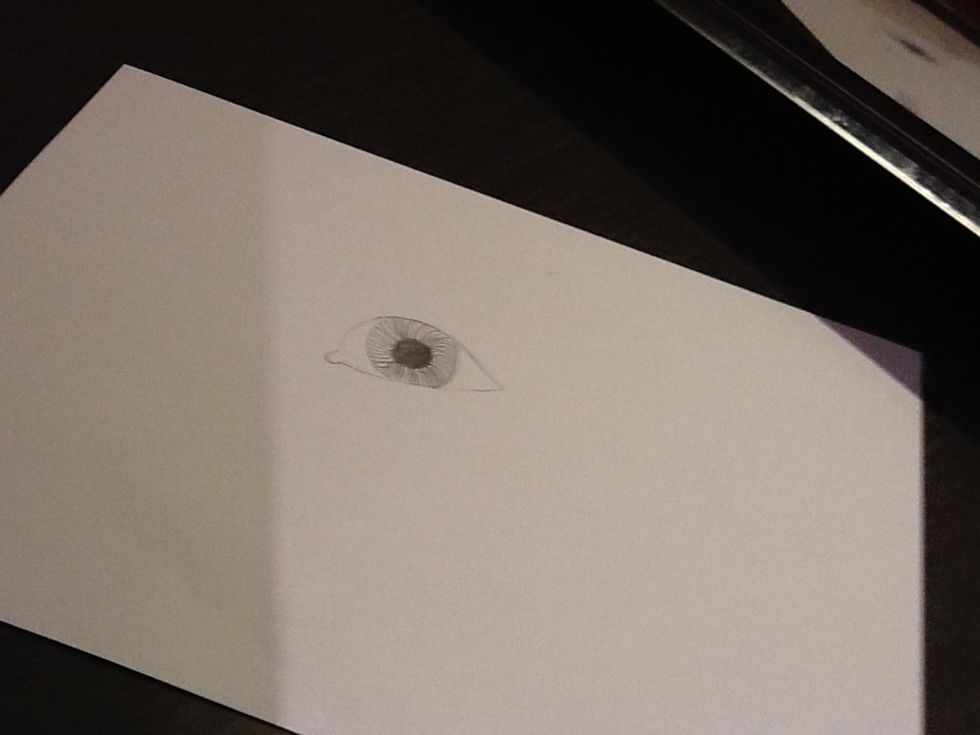 Then fill out the small circle \u26ab