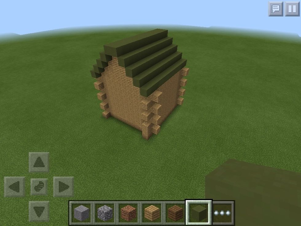 Then fill the hole roof