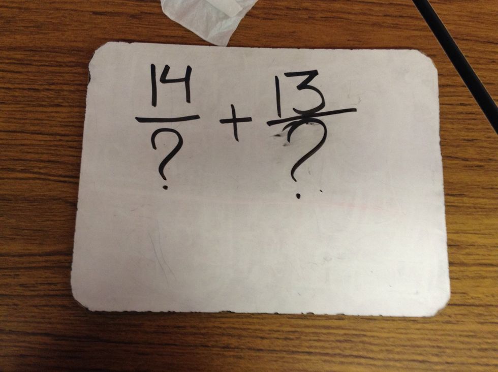 Then find common denominator