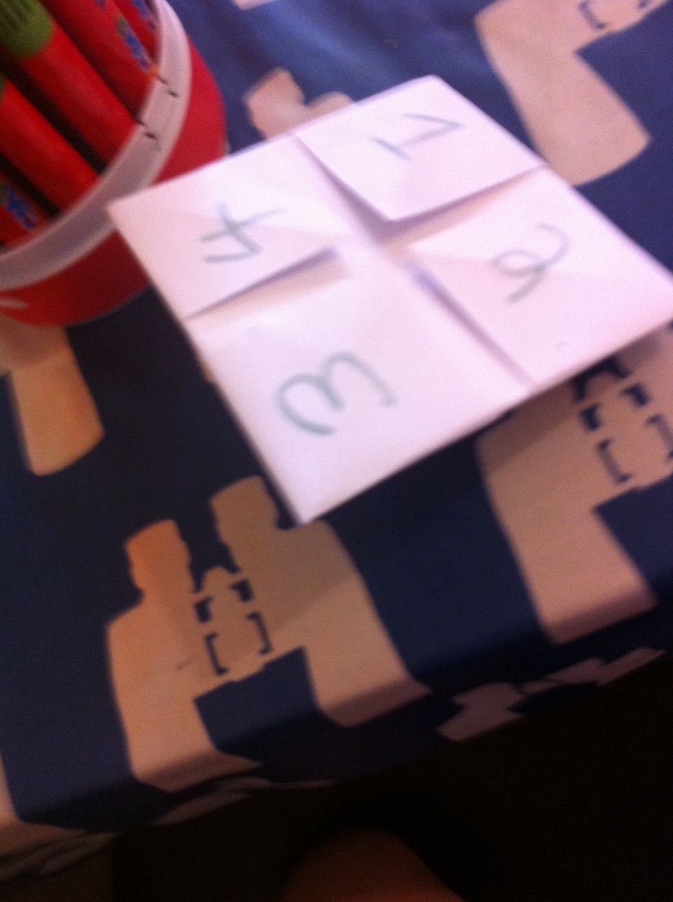 Then flip it over and add some numbers.