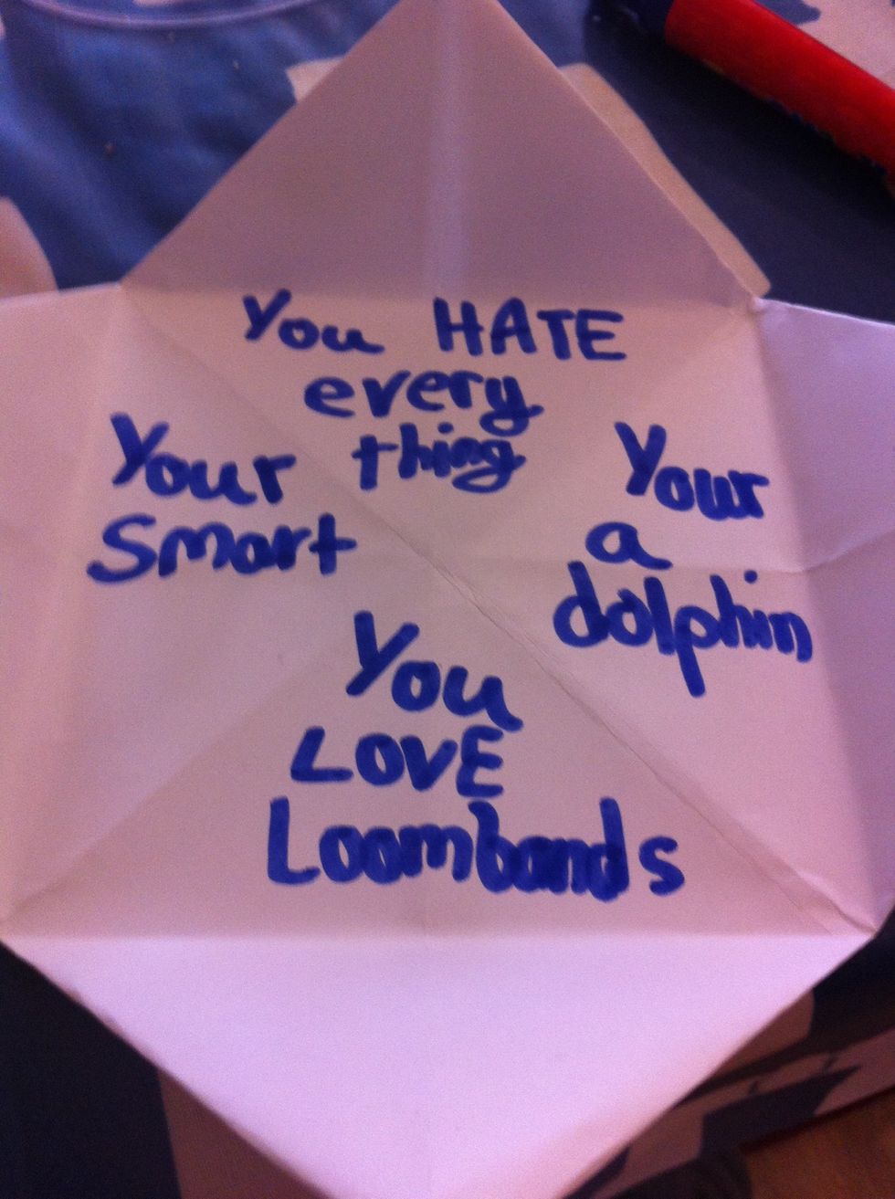 Then flip it over and write facts about a person (LOL I keep saying that over and over again too)