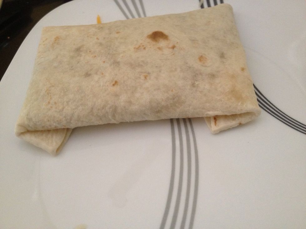 Then flip so everything will mend and dry together