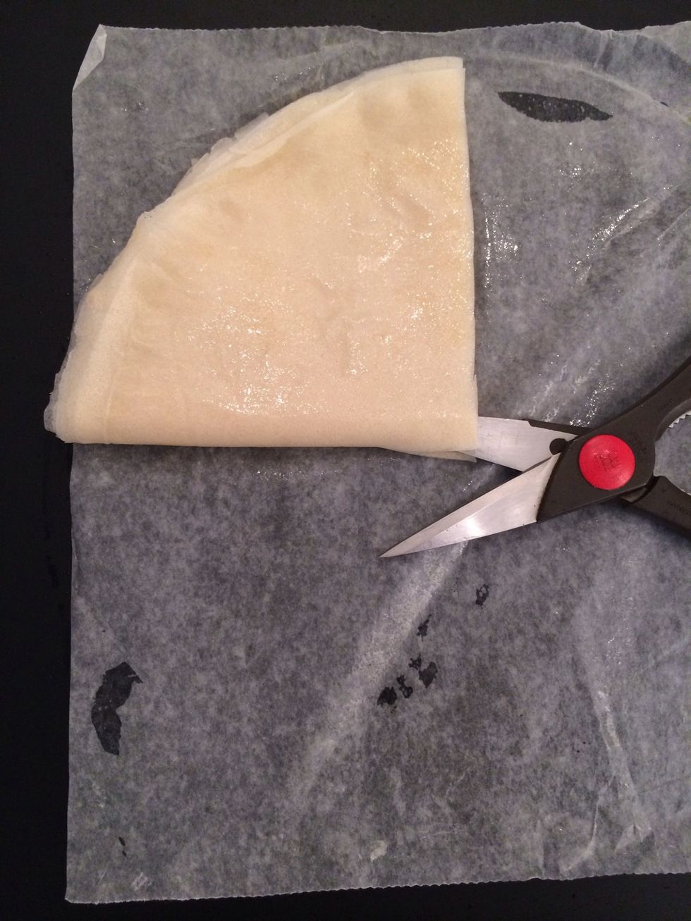 Then fold each half to make quarters. Now they are ready to use.