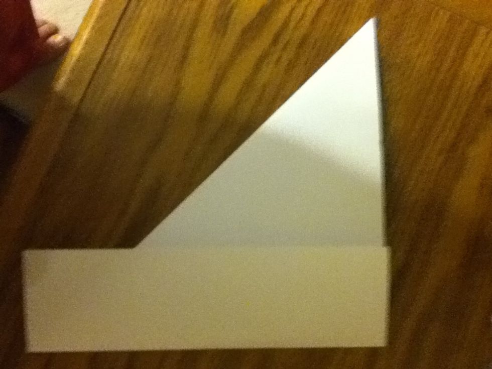 Then fold it forward.