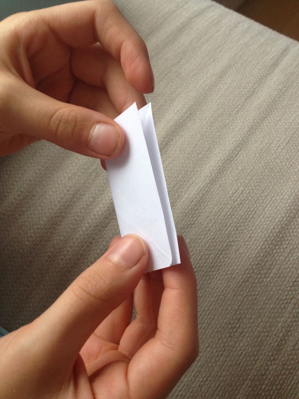 Then fold it in the middle