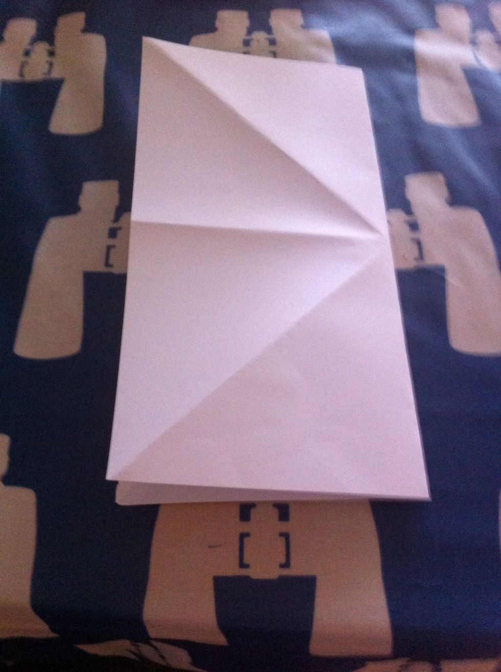 Then fold it sideways