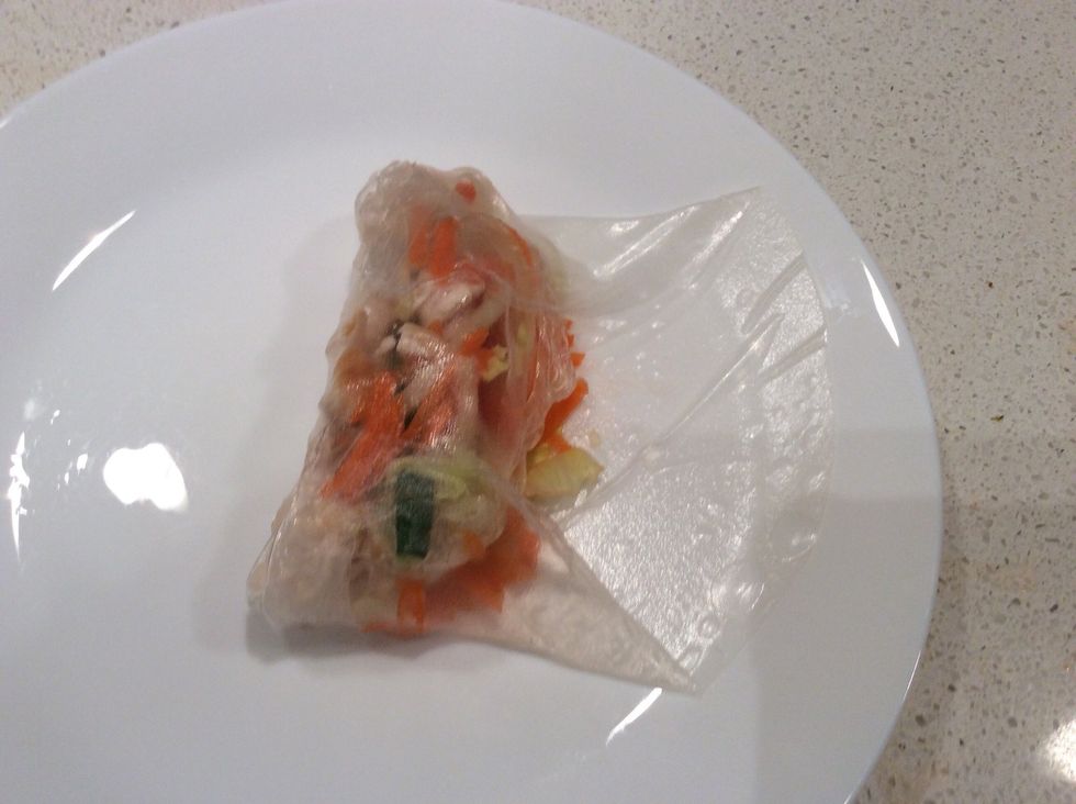 Then fold over the edges