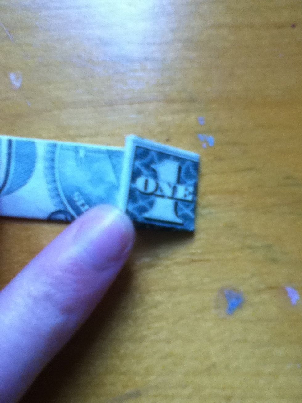 Then fold the 1 over.