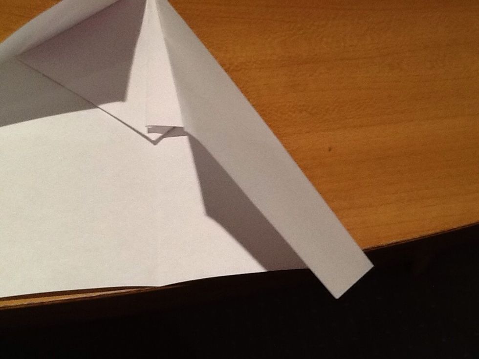 Then fold the corner down.