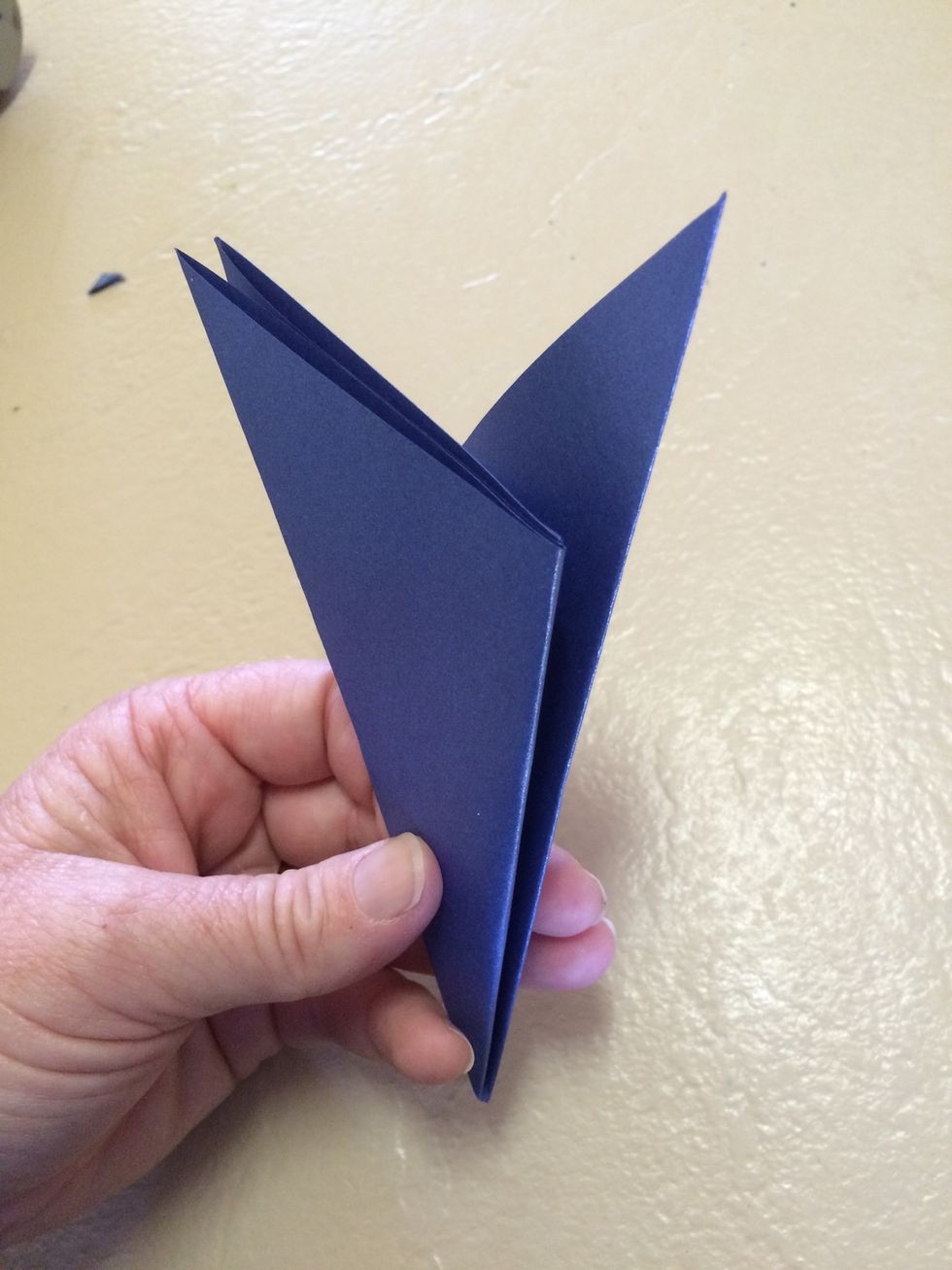 Then fold the last third underneath.